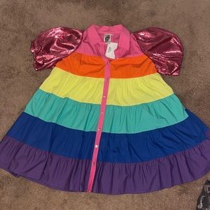 Queen of Sparkles Rainbow Dress